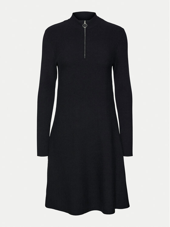 Vero Moda Vero Moda Džemper haljina Nancy 10309303 Crna Loose Fit