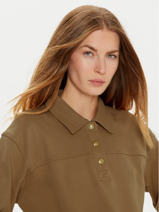 Tommy Hilfiger Tommy Hilfiger Суитшърт WW0WW44081 Каки Regular Fit