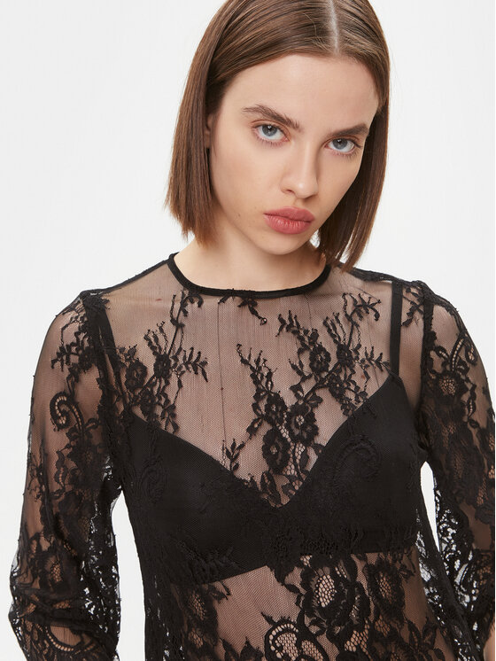 Maryley Maryley Μπλουζάκι 23IB731/82NE Μαύρο Regular Fit