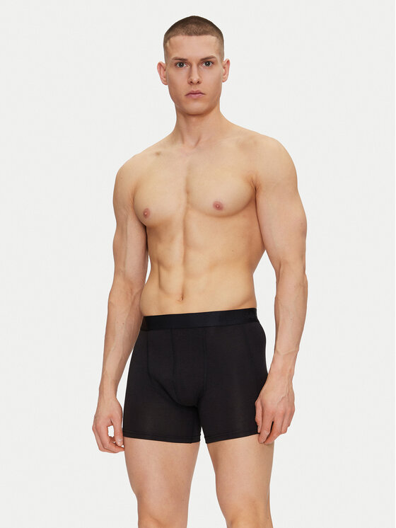 Resteröds Resteröds Set di 3 boxer Kalle 27962 49 Nero