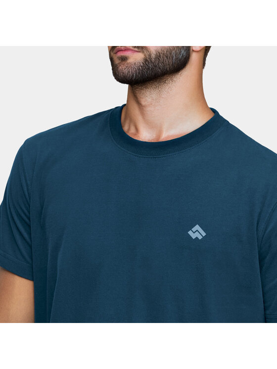Alpinus Alpinus T-Shirt Tokat Niebieski Regular Fit