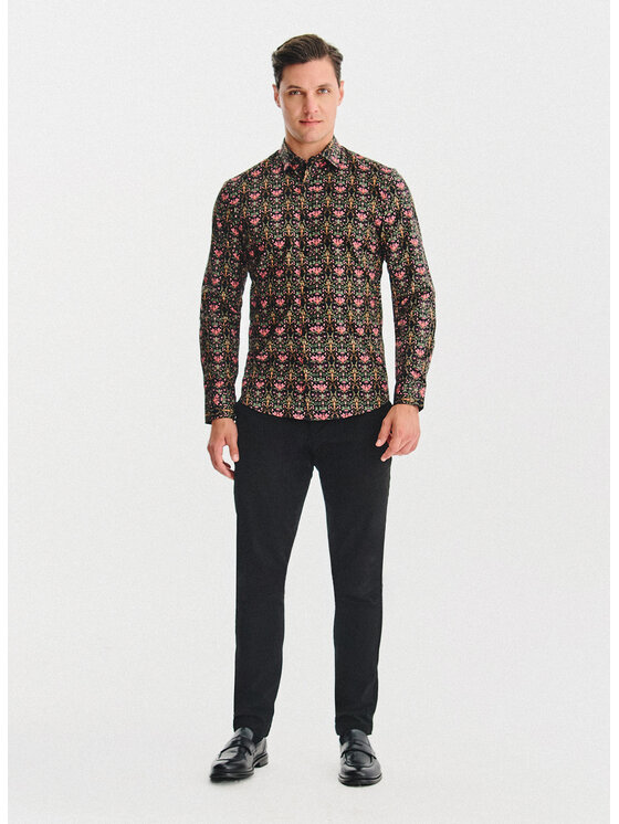 Pako Lorente Pako Lorente Koszula P25WF-1X-069 Czarny Slim Fit