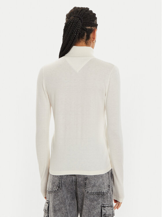 Tommy Jeans Tommy Jeans Dolcevita Essential DW0DW19686 Écru Regular Fit
