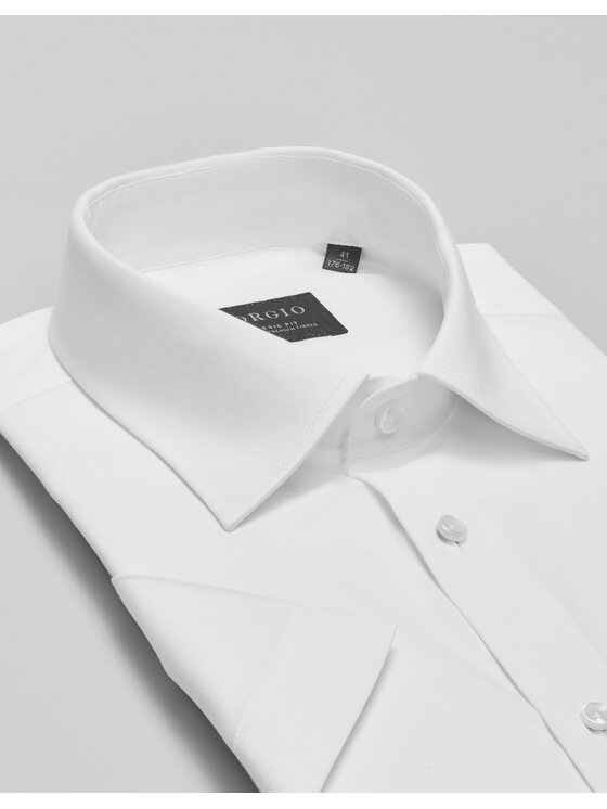 Borgio Borgio Koszula 00494 Biały Classic Fit