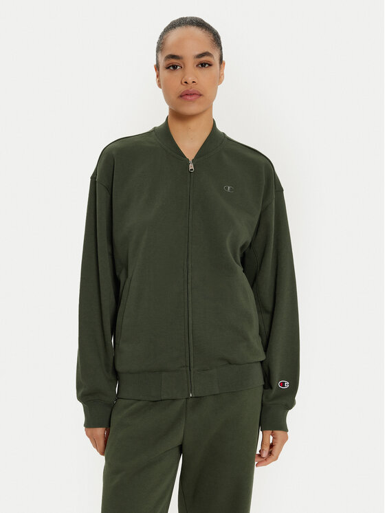 Champion Felpa 117542 Verde Loose Fit Modivo