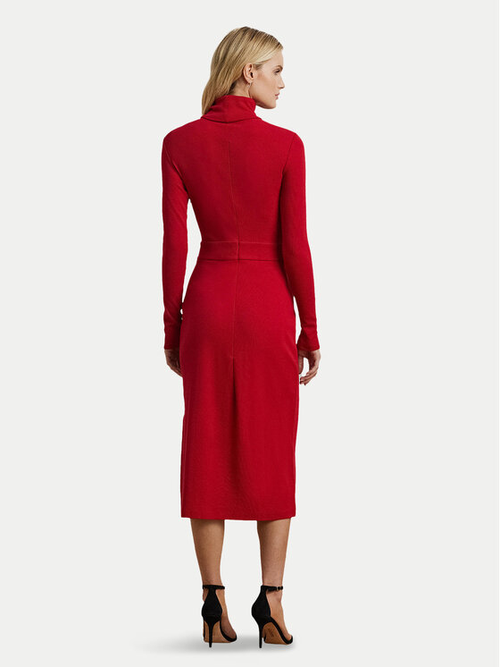 LAUREN RALPH LAUREN LAUREN RALPH LAUREN Kötött ruha 250951822002 Piros Slim Fit