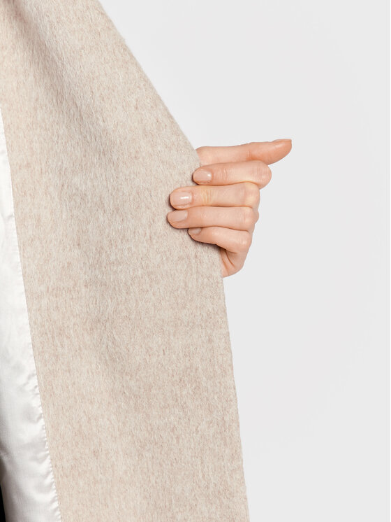 Calvin Klein Calvin Klein Płaszcz wełniany Wrap K20K204951 Szary Regular Fit