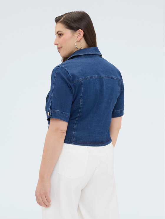 Fiorella Rubino Fiorella Rubino Giacca di transizione R404T001306N034 Blu Boxy Fit