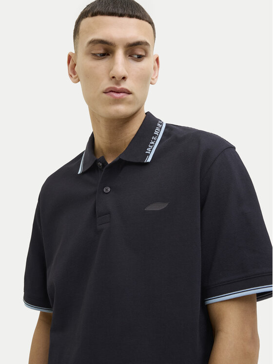 Jack&Jones Jack&Jones Polo majica Pacer 12273303 Črna Regular Fit