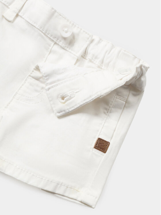 Mayoral Mayoral Pantaloncini di tessuto 201 Bianco Regular Fit