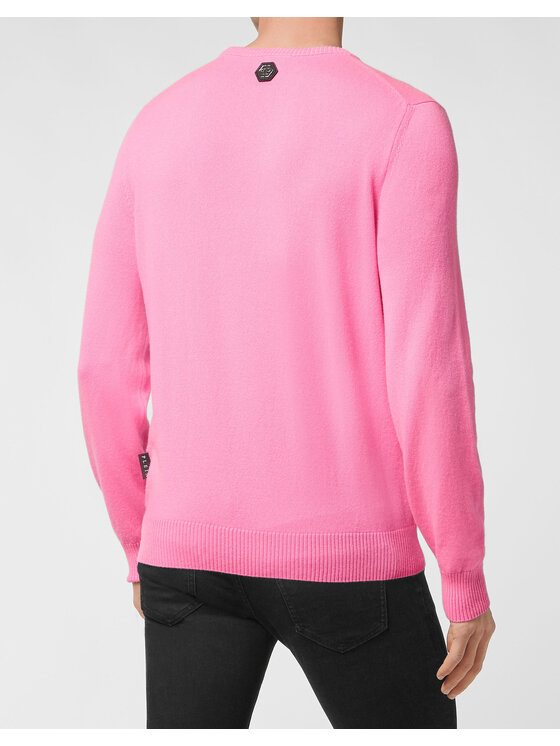 PHILIPP PLEIN PHILIPP PLEIN Longsleeve 1637 Różowy Regular Fit