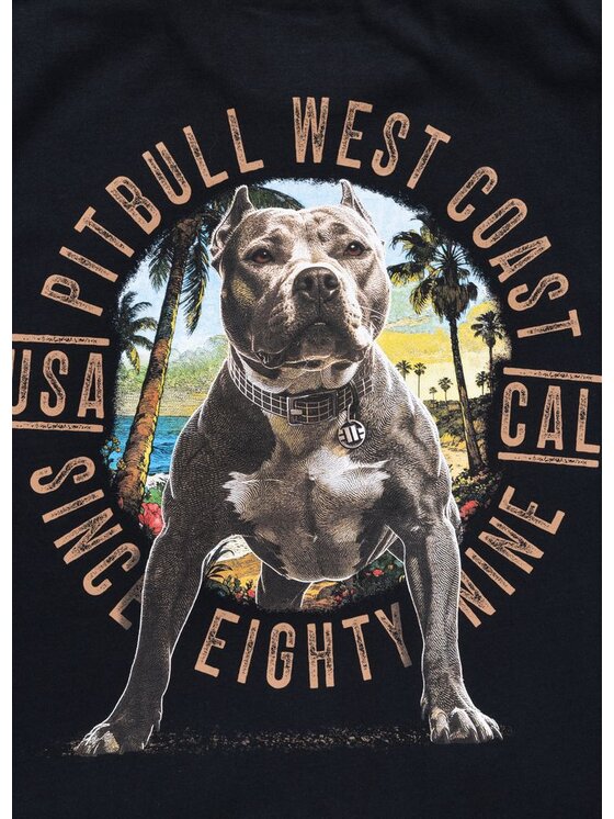 PITBULL PITBULL T-Shirt BEACH BOY Czarny Regular Fit