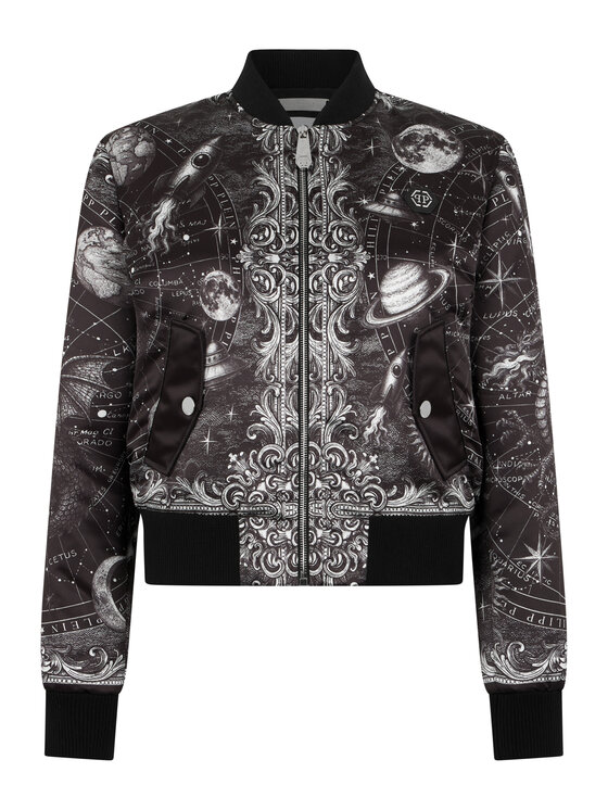 PHILIPP PLEIN PHILIPP PLEIN Bunda bomber 31131 Černá Regular Fit