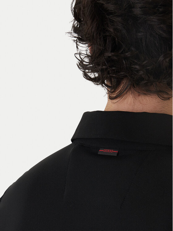 Guess Guess Poloshirt M6RP02 KD202 Schwarz Slim Fit