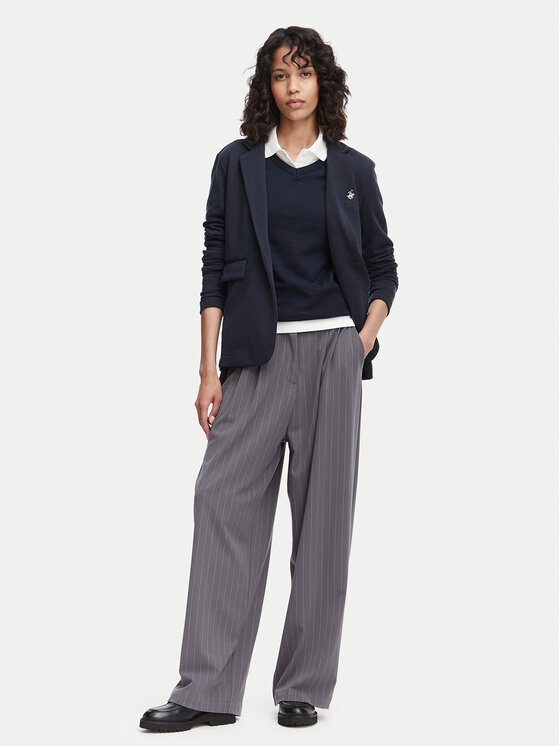 Beverly Hills Polo Club Beverly Hills Polo Club Marynarka P-SS26W-F6547 Granatowy Regular Fit
