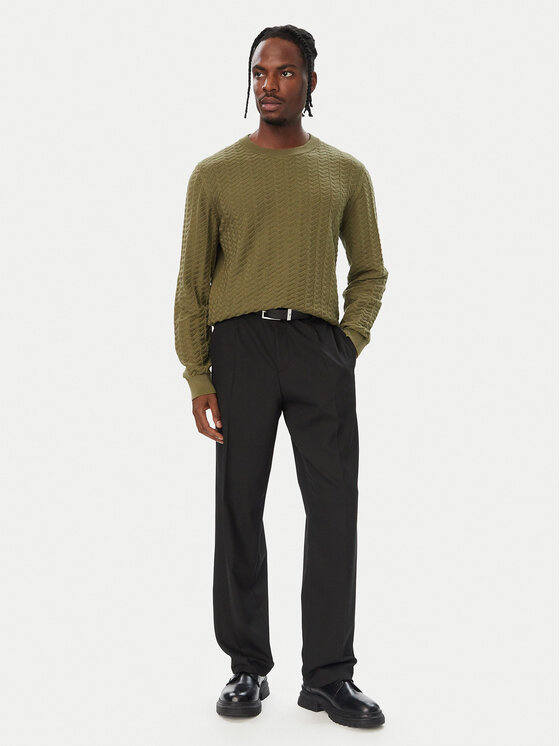 HUGO HUGO Светр Simond 50570261 Хакі Regular Fit