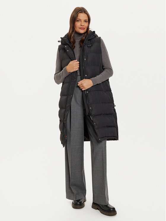 Pepe Jeans Pepe Jeans Vestă Bibi PL402439 Negru Regular Fit