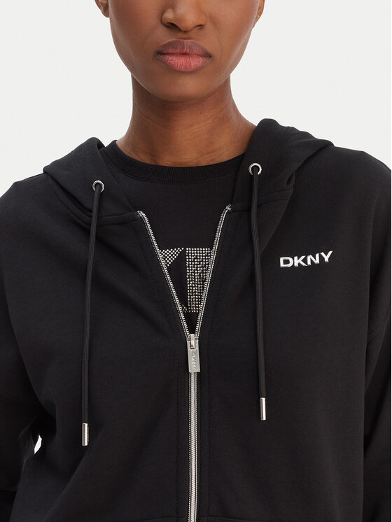 DKNY Sport DKNY Sport Sweatshirt DP6J9665 Schwarz Regular Fit