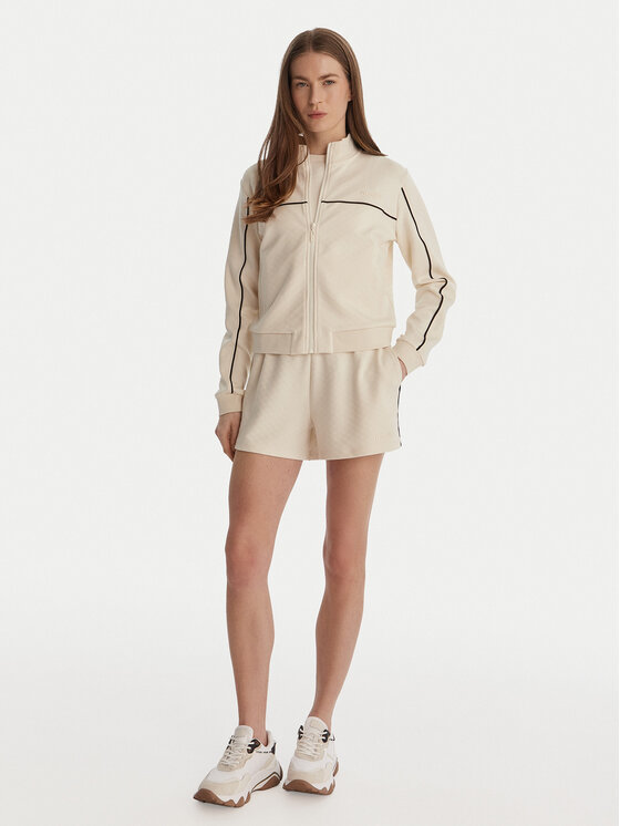 Guess Guess Bluză V6GQ09 K3001 Écru Regular Fit