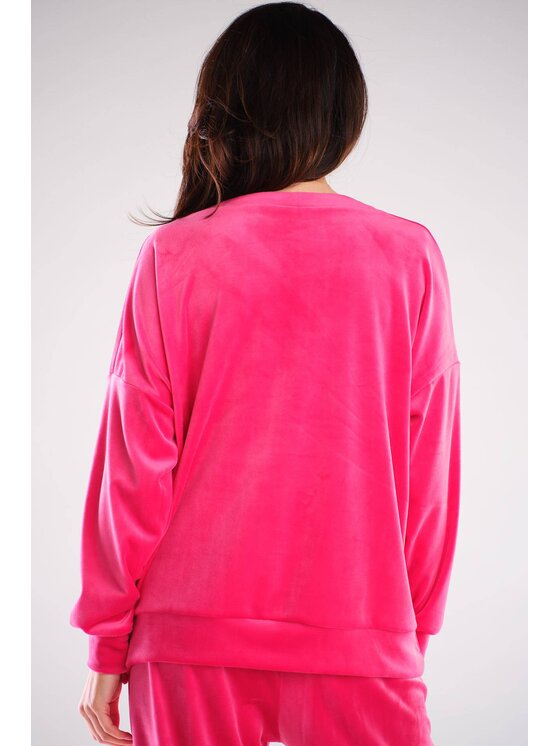 Awama Awama Bluza A410 Różowy Basic Fit