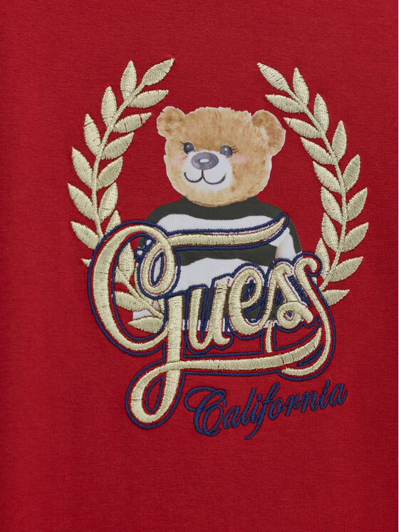 Guess Guess Blusa J6BI21 K5818 Rosso scuro Regular Fit
