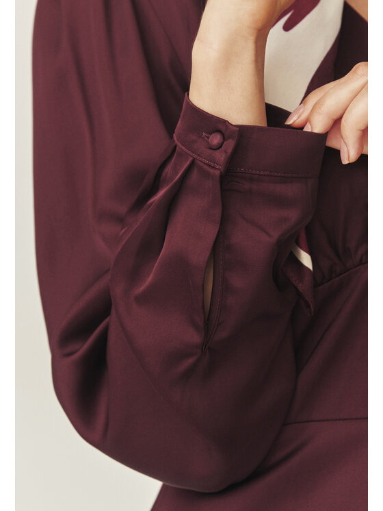 TATUUM TATUUM Každodenní šaty TELIA Bordó Flare Fit