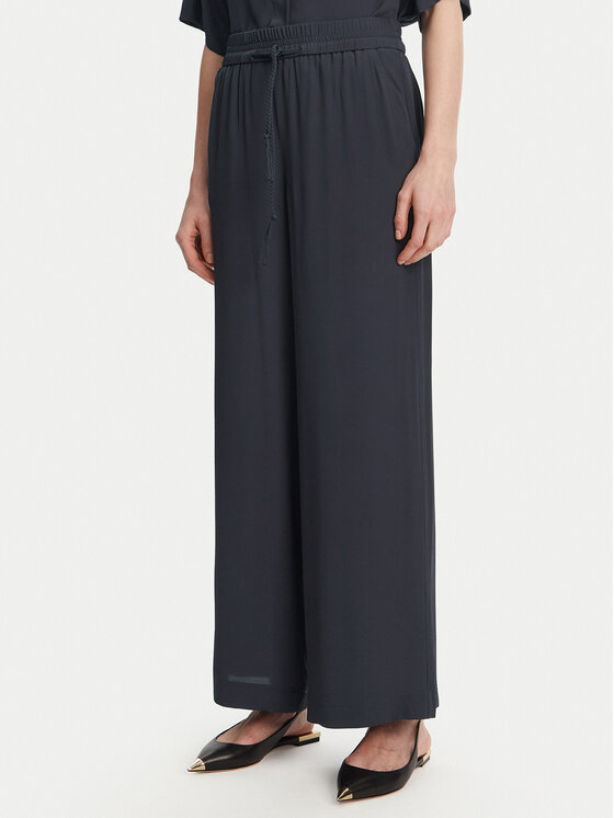 Marella Marella Pantaloni palazzo Vivaio 2513131054 Blu scuro Wide Leg