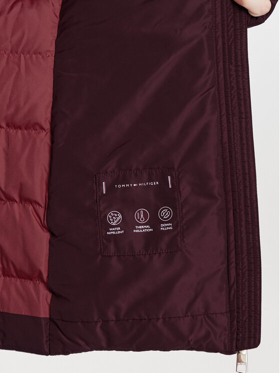 Tommy Hilfiger Tommy Hilfiger Pūkinė striukė WW0WW43600 Violetinė Regular Fit