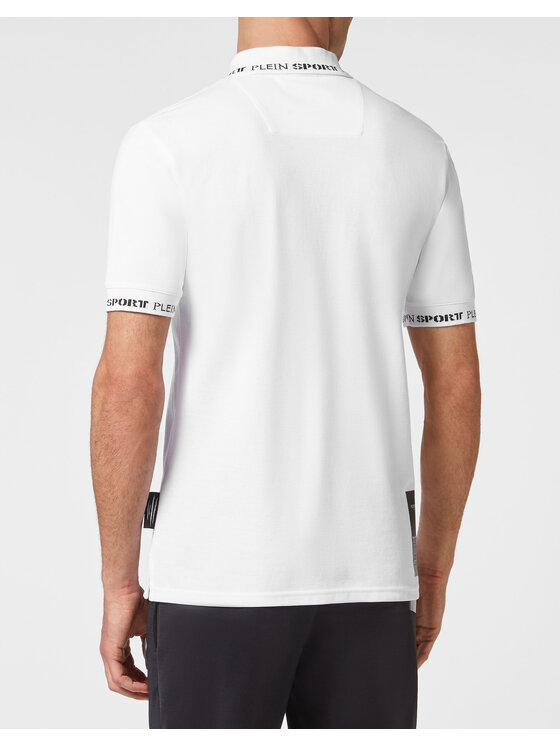 Plein Sport Plein Sport Polo 2479 Biały Slim Fit