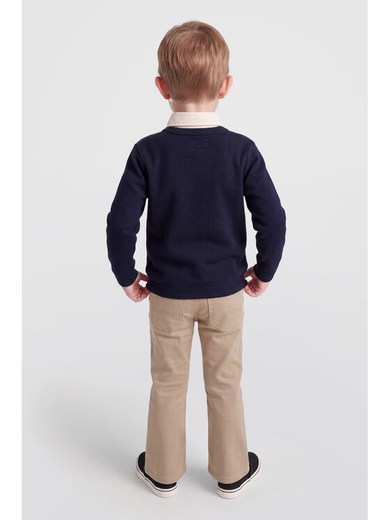 Guess Kids Guess Kids Spodnie materiałowe 185355 Szary Regular Fit