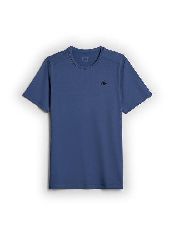 4F 4F Koszulka techniczna BASIC+ Niebieski Regular Fit