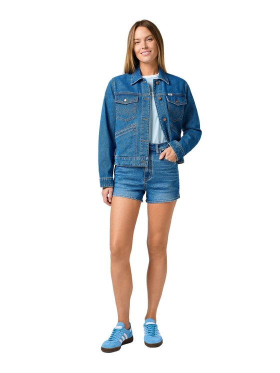 Wrangler Wrangler Szorty jeansowe 112362362 Niebieski Regular Fit