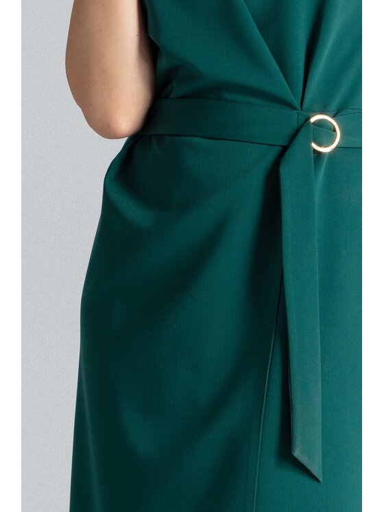 Lenitif Lenitif Vestito L037 Verde Regular Fit
