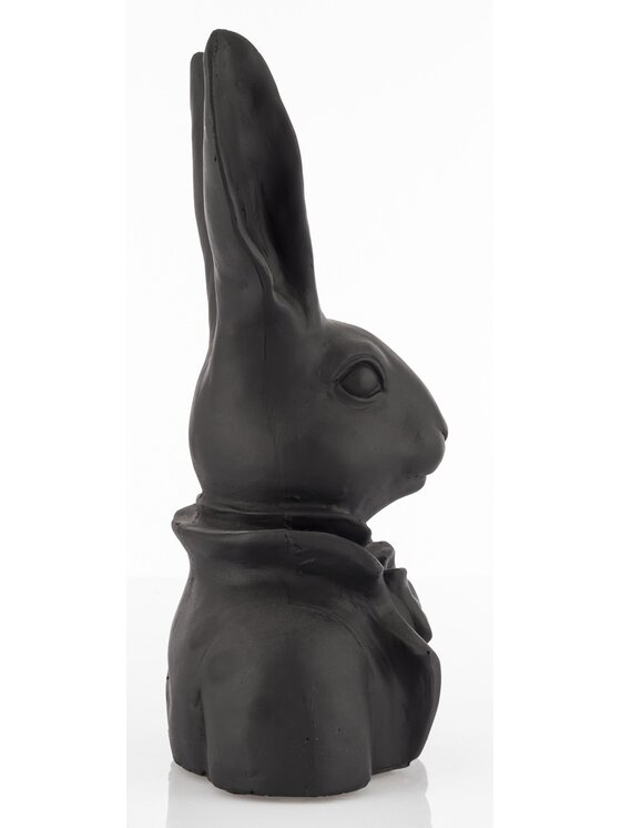 MIAhome MIAhome Figurka Figurka - popiersie królika 29x17x13 cm TORACE - II szarobrązowy Czarny