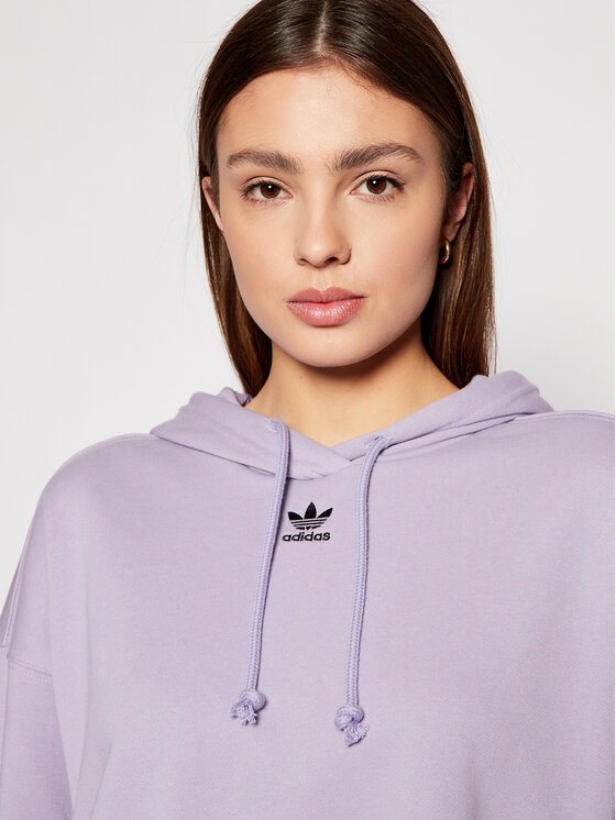 adidas Felpa adicolor Essentials GN4775 Viola Regular Fit Modivo