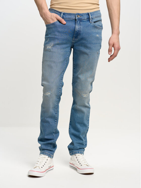 BIG STAR BIG STAR Jeansy JEFFRAY_298_190 Niebieski Skinny Fit