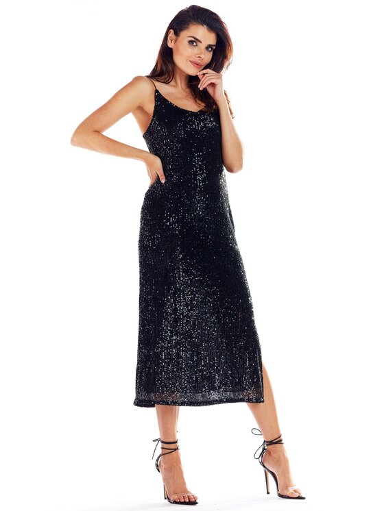Awama Awama Abito da sera A352 Nero Basic Fit