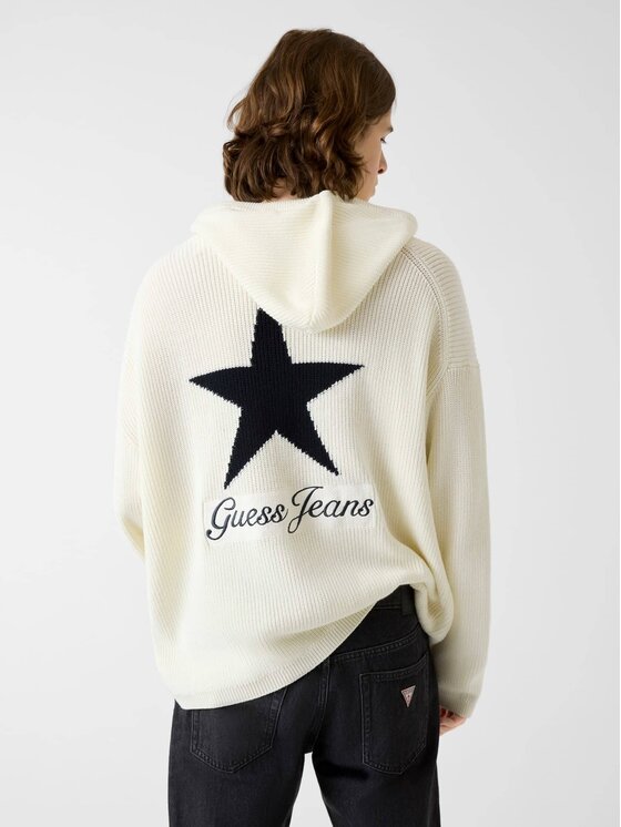 Guess Jeans Guess Jeans Sweter 180697 Beżowy Classic Fit