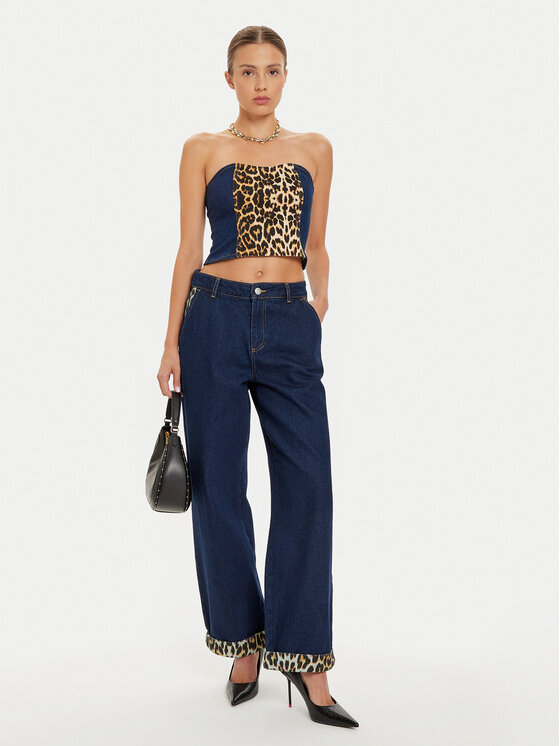 Noisy May Noisy May Marškinėliai 27033511 Tamsiai mėlyna Slim Fit