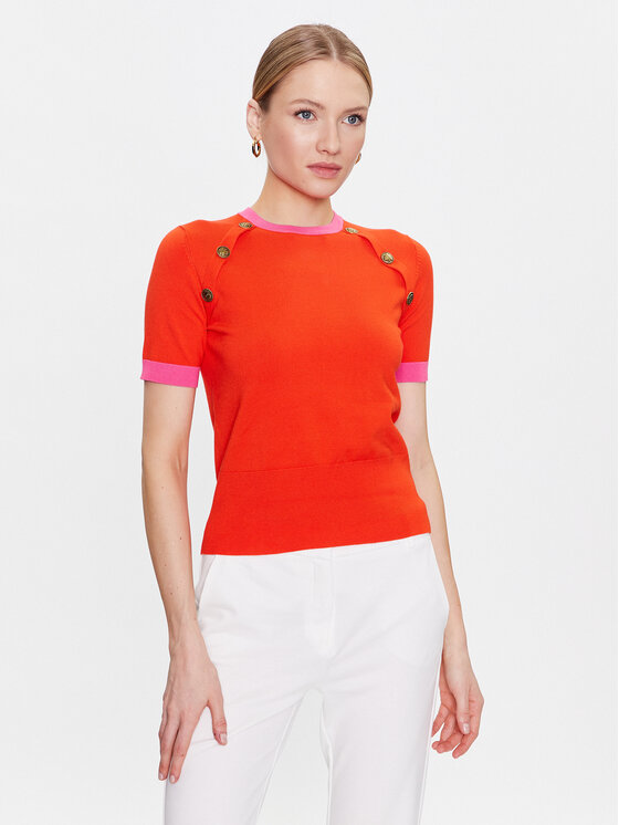 Marella Pulover Dear 2333611434 Portocaliu Slim Fit 2333611434 imagine noua