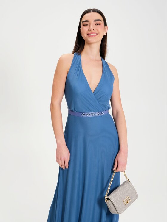 Rinascimento Rinascimento Abito da cocktail CFC0117839003 Turchese Regular Fit