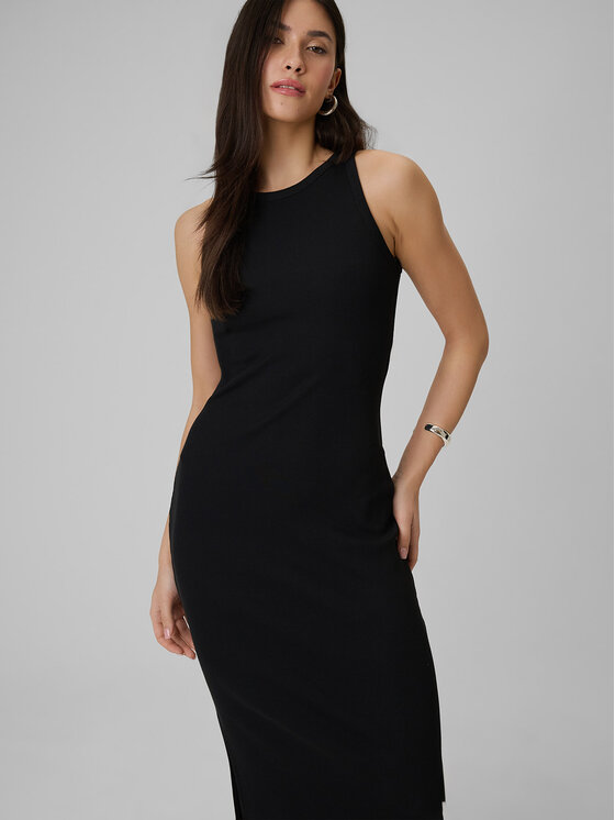 4F 4F Sukienka codzienna SPORTS CLUB Czarny Slim Fit