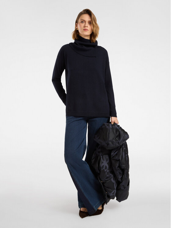 Elena Mirò Elena Mirò Cardigan M602Z000743N034 Blu A-Line Fit