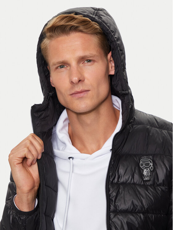 KARL LAGERFELD KARL LAGERFELD Prehodna jakna Blouson 505090 543590 Črna Regular Fit