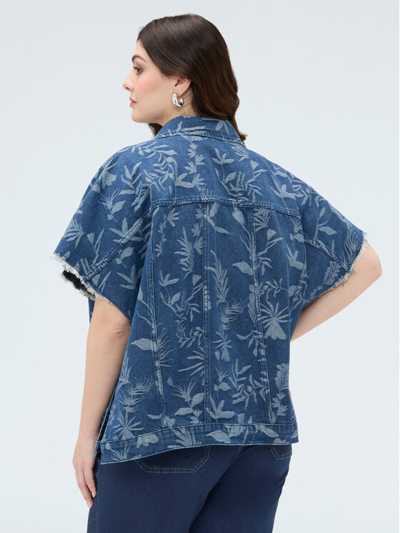 Fiorella Rubino Fiorella Rubino Camicia 5079E000127N034 Blu Boxy Fit