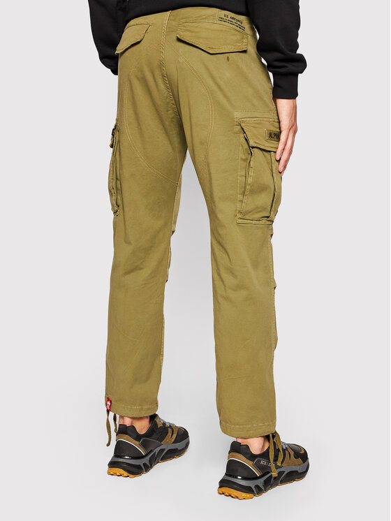 Alpha Industries Pantaloni di tessuto Squad 188202 Verde Regular Fit •  Modivo.it