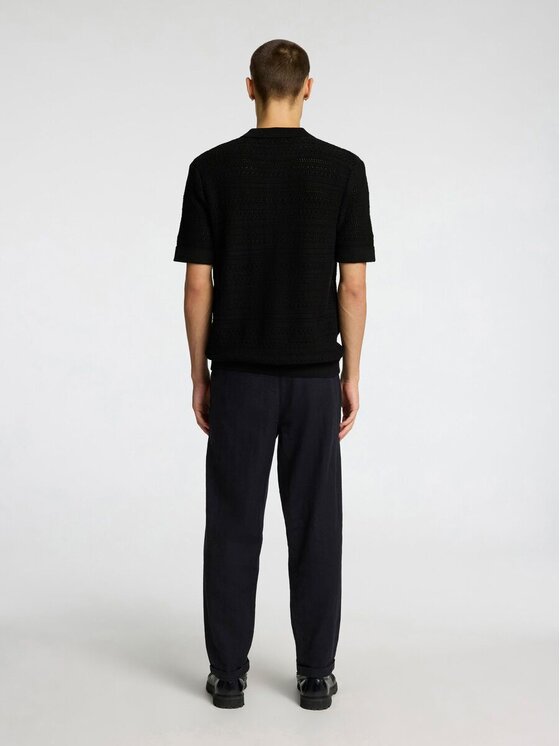 Selected Selected T-shirt 16096385_black Nero Regular Fit