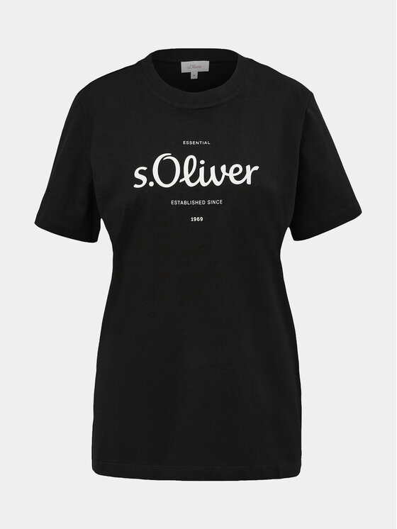 s.Oliver s.Oliver Тишърт 2136463 Черен Regular Fit