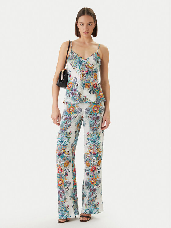 Just Cavalli Just Cavalli Majica 80PAM201 NS837 Svijetloplava Relaxed Fit