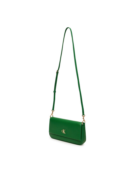 Calvin Klein Calvin Klein Torebka Minimal Monogram Shoulder Pouch LV04K3161G Zielony